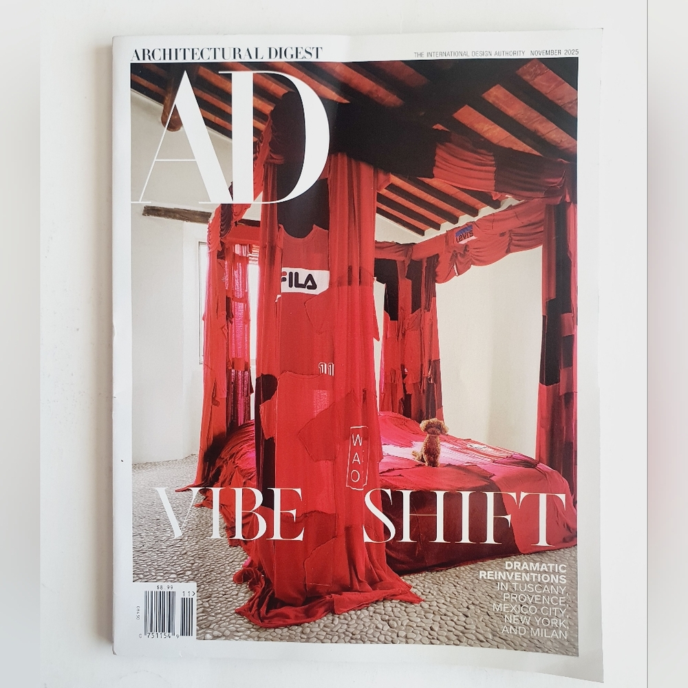 Architectural Digest Magazine November, 2025 - Vibe Shift - Milan México NY